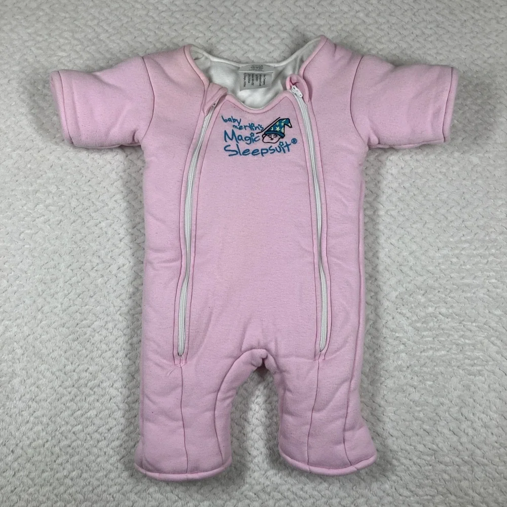 Baby Merlin's Magic Sleepsuit Small 3-6 Months Pink Infant Sleep Sack